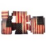 Retro USA Flag -Muster -Fall Aufkleber für GoPro Hero3 (HR79)