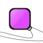Case impermeabile + Copertina posteriore touch + filtro per lenti a colori per GoPro Hero10 Black / Hero9 Black (Purple)