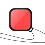 Case impermeabile + Copertina posteriore touch + filtro per lenti a colori per GoPro Hero10 Black / Hero9 Black (rosso)