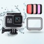 45 m wasserdichtes Gehäuse + Touch zurück -Abdeckung + lila Rotrosa Objektivfilter für GoPro Hero8 Black