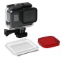 Para GoPro Hero6 / 5 Black 60m Case de buceo de carcasa impermeable submarina con puerta trasera de pantalla táctil y filtro / hebilla de montaje y tornillo básico, no es necesario desmontar lente