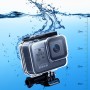 Ruigpro עבור GoPro Hero8 שחור 45 מ 'מארז הגנה על דיור אטום למים עם אבזם Mount & Screck Basic (שקוף)