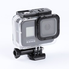 GoPro Hero8 Black 45m防水ハウジング保護ケースバックル基本マウント＆ネジ（透明）