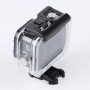 Dla GoPro Hero8 Black 45m Wodoodporne obudowę obudowa ochronna z klamrą podstawową mocowanie i śruba (przezroczystość)