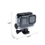 For GoPro HERO10 Black / HERO9 Black 30m Charging Waterproof Housing Case with Buckle Basic Mount & Screw