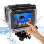עבור GoPro New Hero /Hero6 /5 מסך מגע 45 מ 'מארז מגן דיור אטום למים עם אבזם הרכבה ובורג בסיסי, אין צורך להסיר עדשה