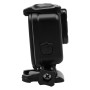 2 in 1 für GoPro Hero6 /5 Touchscreen -Rückseite Abdeckung + 45 m wasserdichtes Gehäuseschutzgehäuse (muss bei der Installation eine Linse zerlegen) mit Schnalle Basic Mount & Bleischritt (schwarz)
