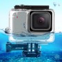 PuLuz 45m undervattensvattentät bostadsdykningsfodral för GoPro Hero7 Silver / Hero7 White, med Buckle Basic Mount & Screw (Transparent)