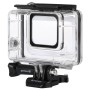 PuLuz 45m undervattensvattentät bostadsdykningsfodral för GoPro Hero7 Silver / Hero7 White, med Buckle Basic Mount & Screw (Transparent)