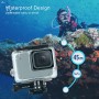 Puluz 45M מתחת למים אטום למים מארז צלילה עבור GoPro Hero7 כסף / Hero7 לבן, עם אבזם הרכבה ובורג בסיסי (שקוף)