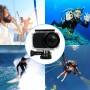 PULUZ 45 m: n vedenalainen akryylisplexiglass Vedenpitävä kotelon sukelluskotelo Xiaomi Mijia pieni kamera, soljen peruskiinnikkeellä ja ruuvilla