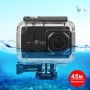 Puluz 45M מתחת למים אטום למים מארז צלילה ל- Xiaomi Xiaoyi II 4K מצלמת פעולה, עם אבזם הרכבה ובורג בסיסי