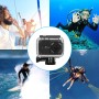 Puluz 45 m veekindel veekindel sukeldumisjuhtum Xiaomi Xiaoyi II 4K tegevuskaamera jaoks, pandla põhikinnitusega ja kruviga