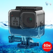 Puluz 60m水中深さダイビングケースgoproヒーロー8ブラック用の柔らかいボタン付きの防水カメラハウジ