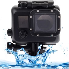 Black Edition Water of Water of Protective Case mit Schnalle Basic Mount für GoPro Hero4 /3+(schwarz)