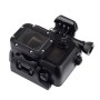 黑色版本的防水外壳保护套，带扣基本坐骑，用于GoPro Hero4 /3+（黑色）