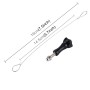 Stainless Steel Lanyard / Tether with Screw for GoPro HERO11 Black/HERO10 Black / HERO9 Black /HERO8 Black /7 /6/ 5 /5 Session /4 /3+ /3 /2 /1(Silver)