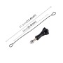 Stainless Steel Lanyard / Tether with Screw for GoPro HERO11 Black/HERO10 Black / HERO9 Black /HERO8 Black /7 /6/ 5 /5 Session /4 /3+ /3 /2 /1(Black)