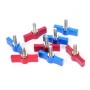10PCS T-shaped Screw Multi-directional Adjustment Hand Screw Aluminum Alloy Handle Screw, Specification:M4(Red)