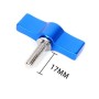 Tornillo T de 10 piezas Tornillo de ajuste multidireccional de ajuste de mano tornillo de aluminio de aluminio, Especificación: M4 (azul)