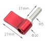 Aleación de aluminio Arreglo del tornillo Posicionamiento de la cámara Bloqueo Accesorios de tornillo de mano, Tamaño: M5x17 mm (rojo)