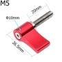 アルミニウム合金固定ネジのアクションカメラの位置付けロックハンドネジアクセサリー、サイズ：M5x20mm（赤）