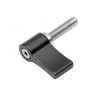 铝合金固定螺钉动作摄像头定位锁定手螺钉配件，尺寸：M5x20mm（黑色）