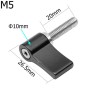 Aluminium aluminiowe mocowanie śruby Układanie kamery Ustawienie akcesoria śrubowe ręczne, rozmiar: M5x20mm (czarny)