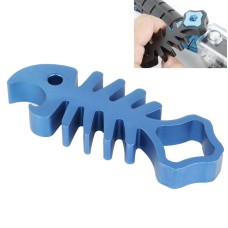 TMC Fishbone Style Aluminium Tighten Wrench Nut Spanner Thumb Screw Tool for for GoPro Hero11 Black / HERO10 Black / HERO9 Black /HERO8 / HERO7 /6 /5 /5 Session /4 Session /4 /3+ /3 /2 /1 / Max, DJI OSMO Action and Other Action Cameras(Blue)