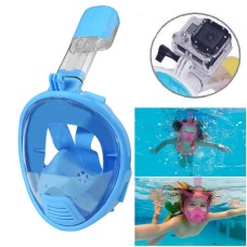Děti potápěčské vybavení Full Face Design Snorkel Mask pro GoPro Hero11 Black /Hero10 Black /Hero9 Black /Hero8 /Hero7 /6/5/5 sezení /4 sezení /4/3+ /3/2/1, Insta360 One R, DJI OSMO Akce a další akční kamery (modrá)
