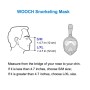 Equipo de buceo Masilla de buceo de diseño de respiración completa de la cara completa, tamaño L