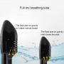PULUZ 260mm Tube Water Sports Diving Equipment Full Dry Snorkel Mask for GoPro Hero11 Black / HERO10 Black / HERO9 Black /HERO8 / HERO7 /6 /5 /5 Session /4 Session /4 /3+ /3 /2 /1, Insta360 ONE R, DJI Osmo Action and Other Action Cameras, S/M Size(Black)