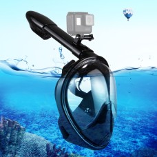 Puluz 260mm Tube Water Sports Diving оборудване Пълна суха маска за шнорхел за GoPro Hero11 Black /Hero10 Black /Hero9 Black /Hero8 /Hero7 /6/5/5 сесия /4 сесия /4/3+ /3/2/1, insta360 One R , DJI Osmo Action и други камери за действие, L/XL размер (черен)