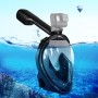 PULUZ 220mm Tube Water Sports Diving Equipment Full Dry Snorkel Mask för GoPro Hero11 Black /Hero10 Black /Hero9 Black /Hero8 /Hero7 /6/5/5 Session /4 Session /4/3+ /3/2, Insta360 One R , DJI Osmo Action och andra actionkameror, S/M -storlek (svart)