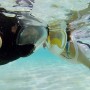 PULUZ 220mm Tube Water Sports Diving Equipment Full Dry Snorkel Mask för GoPro Hero11 Black /Hero10 Black /Hero9 Black /Hero8 /Hero7 /6/5/5 Session /4 Session /4/3+ /3/2, Insta360 One R , DJI Osmo Action och andra actionkameror, L/XL -storlek (blå)