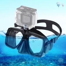 Puluz Water Sports Deving Equipment Maschera per immersioni da nuoto per GoPro Hero11 Black /Hero10 Black /Hero9 Black /Hero8 /Hero7 /6/5/5 Sessione /4 Sessione /4/3+ /3/2/1, Insta360 One R, DJI Osmo Action e altre fotocamere d'azione (Black)