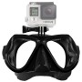 Vattenssportdykningsutrustning Dykning Mask Swimming Glass för GoPro Hero11 Black /Hero10 Black /Hero9 Black /Hero8 /Hero7 /6/5/5 Session /4 Session /4/3+ /3/2 /1, Insta360 One R, DJI Osmo Action och andra actionkameror (svart)