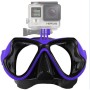 Vattenssportdykningsutrustning Dykning Mask Swimming Glass för GoPro Hero11 Black /Hero10 Black /Hero9 Black /Hero8 /Hero7 /6/5/5 Session /4 Session /4/3+ /3/2 /1, Insta360 One R, DJI Osmo Action och andra actionkameror (blå)