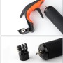 טריגר תריס + מקל צפה אחיזת יד צפה עם רצועה אנטי-אבודה מתכווננת ובורג ומפתח ברגים עבור GoPro Hero8 שחור