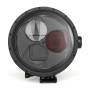 Dispare XTGP340X para GoPro Hero7 /6 /5 Case de carcasa de buceo de puerto de domo impermeable con filtro de lupa 10x y filtro rojo