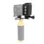 Vattentät LED -videolampa med adaptermontering och skruv för GoPro Hero11 Black /Hero10 Black /Hero9 Black /Hero8 /Hero7 /6/5/5 Session /4 Session /4/3+ /3/2 /1, Insta360 One R, DJI Osmo Action och andra actionkameror (svart)