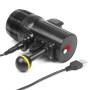 1500 lúmenes 60m lámpara de video de antorcha LED de buceo submarino para GoPro Hero7 /6/5/5 Sesión /4 Sesión /4/3+ /3/2/1, Xiaoyi y otras cámaras de acción (negro)