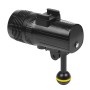 1500 lúmenes 60m lámpara de video de antorcha LED de buceo submarino para GoPro Hero7 /6/5/5 Sesión /4 Sesión /4/3+ /3/2/1, Xiaoyi y otras cámaras de acción (negro)