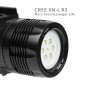 1500 lumens 60m Light Video Light Light Light Light Light Video per GoPro Hero7 /6/5/5 Session /4 Session /4/3+ /3/2/1, Xiaoyi e altre fotocamere d'azione (Black)