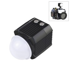 PULUZ 60M Underwater LED -fotografering Fyll ljus 7.4V /1100mAh Diving Light for GoPro Hero11 Black /Hero10 Black /Hero9 Black /Hero8 /Hero7 /6/5/5 Session /4 Session /4/3+ /3/2/1, Insta360 En R, DJI Osmo -action och andra actionkameror (svart)
