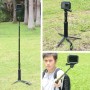 Portable Pliable Trépied Holder Selfie monopod Stick pour GoPro Hero11 Black / Hero10 Black / Hero9 Black / Hero8 / Hero7 / 6/5/5 Session / 4 Session / 4/3 + / 3/2/1, Insta360 One R, DJI OSMO Action et autres caméras d'action, longueur: 23,5-81 cm
