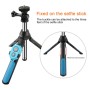 Bluetooth Remote Control Integrated Tripod Selfie Stick for GoPro HERO9 Black / HERO8 Black /7 /6 /5 /5 Session /4 Session /4 /3+ /3 /2 /1, DJI Osmo Action, Xiaoyi and Other Action Cameras / 4-6 inch Phones, Size:19-93cm(Blue)
