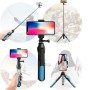 Multi-functional Foldable Tripod Holder Bluetooth Remote Control Selfie Stick Monopod for GoPro Hero11 Black / HERO10 Black / HERO9 Black /HERO8 / HERO7 /6 /5 /5 Session /4 Session /4 /3+ /3 /2 /1, Insta360 ONE R, DJI Osmo Action and Other Action Cameras,