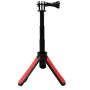 Multi-functional Foldable Tripod Holder Selfie Monopod Stick for GoPro Hero11 Black / HERO10 Black / HERO9 Black /HERO8 / HERO7 /6 /5 /5 Session /4 Session /4 /3+ /3 /2 /1, Insta360 ONE R, DJI Osmo Action and Other Action Cameras, Length: 12-23cm(Red)