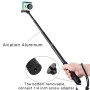 Handheld Aluminium Extendable Monopod with Strap & Remote Buckle for GoPro Hero11 Black / HERO10 Black / HERO9 Black /HERO8 / HERO7 /6 /5 /5 Session /4 Session /4 /3+ /3 /2 /1, Insta360 ONE R, DJI Osmo Action and Other Action Cameras, Adjustment Length: 3